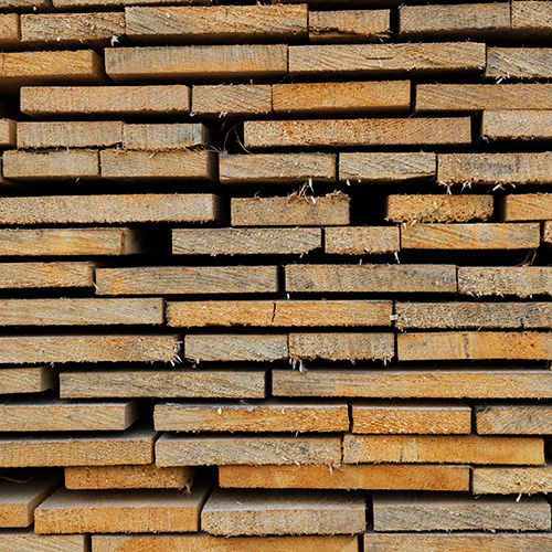 Closeup pattern cutting wood stack